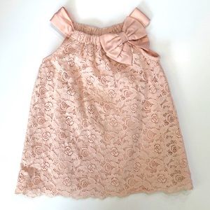 Pink lace dress